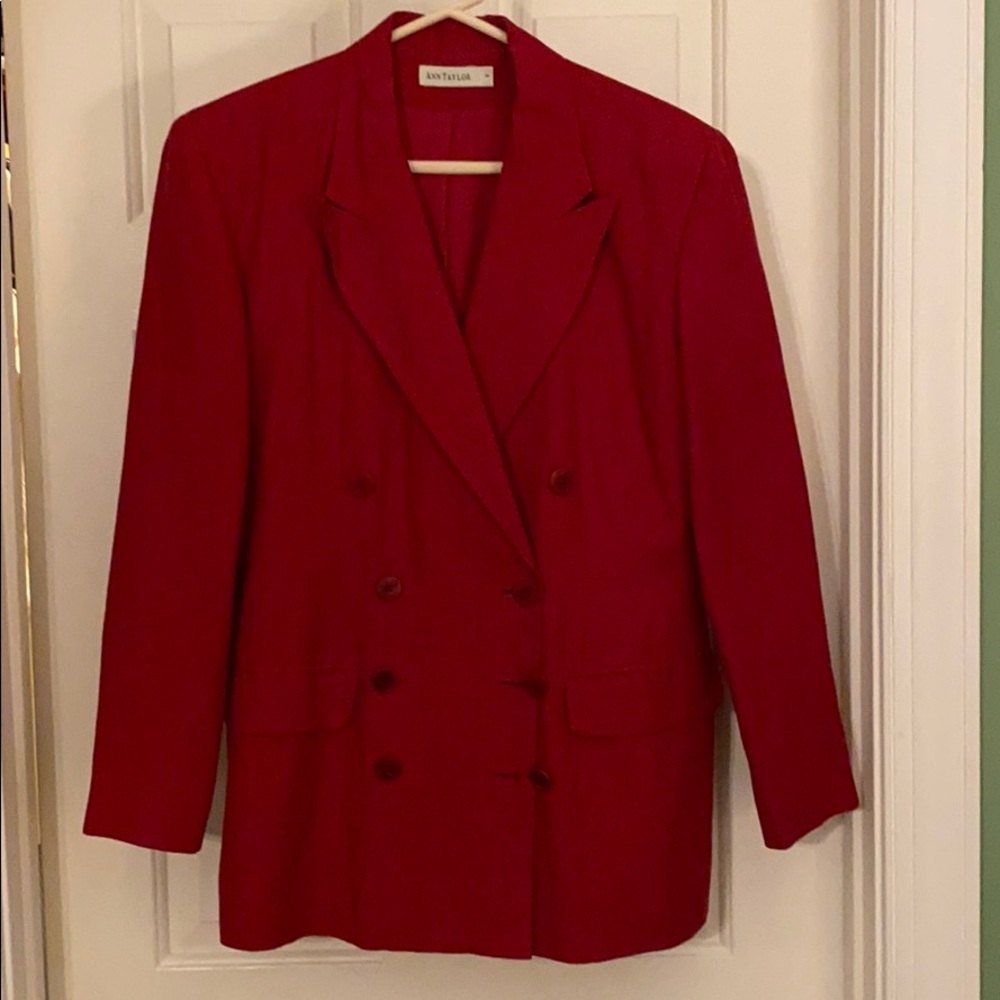 Ann Taylor double-breasted blazer